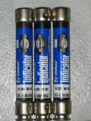 Littlefuse indicator rk-5 30 amp fuse package of 3