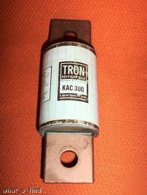 New buss tron kac 300 amp rectifier fuse warranty 