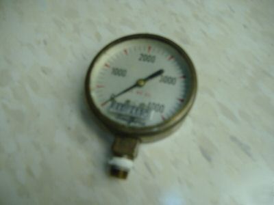 Southern oxygen company 0-4000 steam pressure gauge