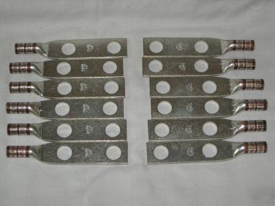 T&b 2 ga. plated industrial lugs with 2 x 1/2