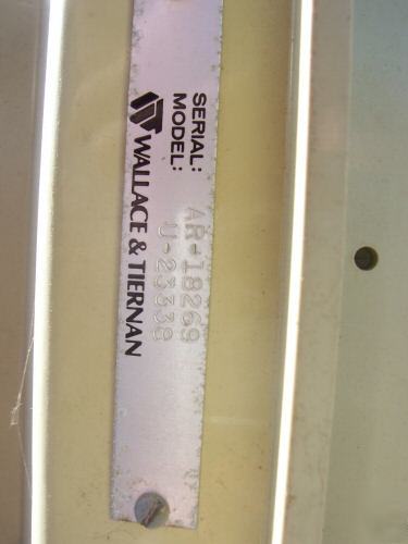 Wallace and tiernan V100 pennwalt chlorinator scale