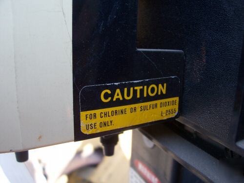 Wallace and tiernan V100 pennwalt chlorinator scale