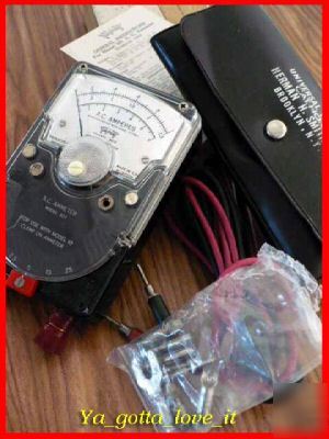 Triplet model 307 a.c. ammeter & universal test leads
