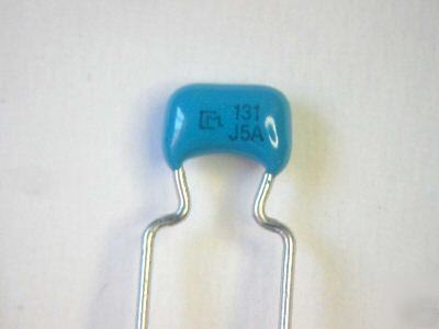 130PF 5% 50V C0G/NP0 radial ceramic capacitors - 25 pcs