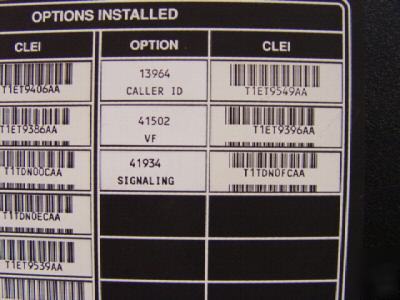 Acternattc t-berd 224 pcm com. analyzer 11 options
