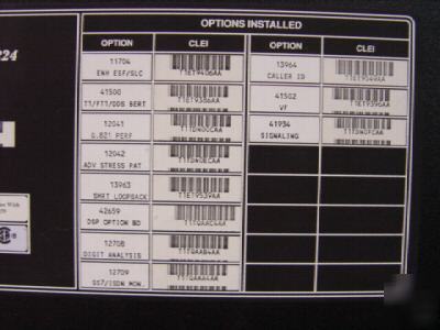 Acternattc t-berd 224 pcm com. analyzer 11 options