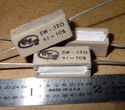 0.12 ohms 10% @ 5W ww sand power resistor s (25 pcs)