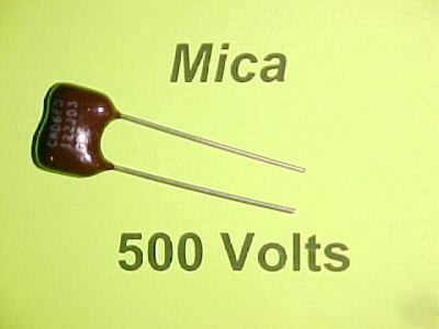 1200PF at 500 volts cde silver mica capacitors qty=8