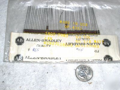 47 vintage carbon comp 1800 ohm 1/4W resistor mil ab
