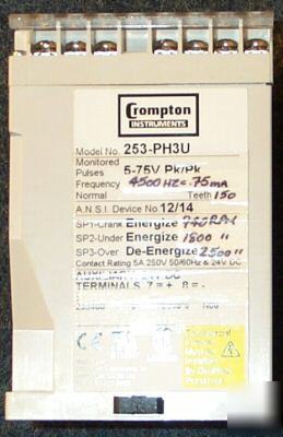 Crompton instruments protector relay 253-PH3U