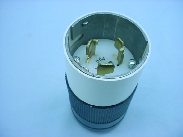 Hubbell california style locking plug 50A 250V 3PH