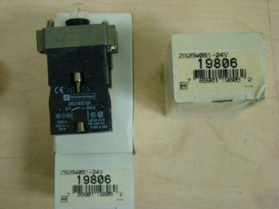 New (2) telemecanique ZB2BW061 ligth module, =