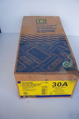 New square d HU361RB safety switch 30 amps - 