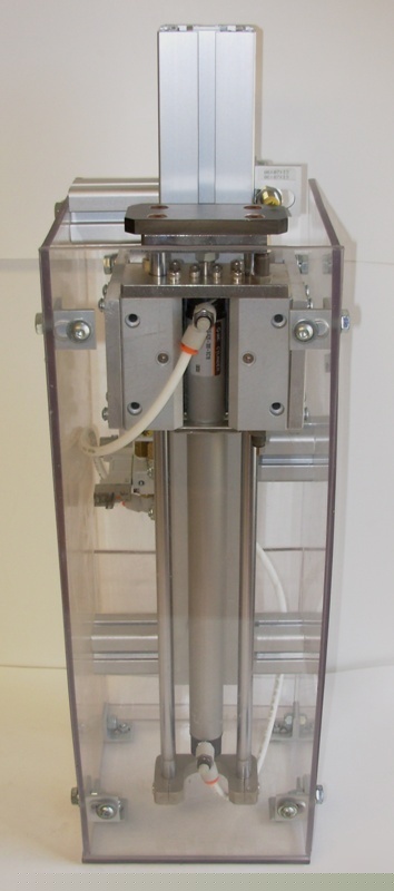 Smc MGGLB20-300-XC18 linear cylinder w valves & turck