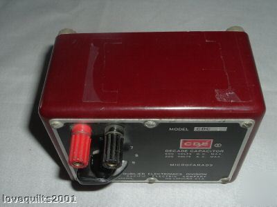 Cde microfarads decade capacitor CDC3 600V dc 220V ac