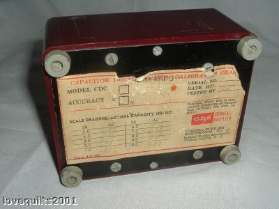 Cde microfarads decade capacitor CDC3 600V dc 220V ac