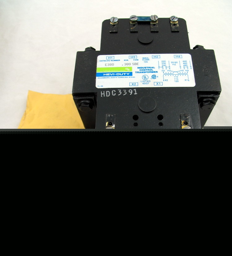 General signal hevi-duty E380 control transformer
