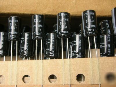 PACK50, 6.3V 330UF radial electrolytic capacitors