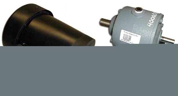 1 hp motor and helical gear reducer package 40 to 1