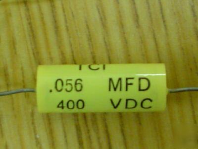 New 25PCS 400V .056UF tci axial mylar film capacitor 