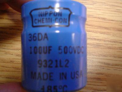 New 2PCS 500V 100UF ucc computer grade bus capacitors 
