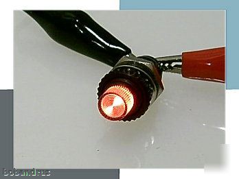 New dialight panel mount indicator light - red led