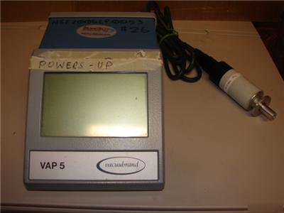 Vacuubrand vacuum gauge vap 5, pirani,120V ~no ~