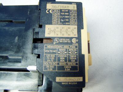 Allen bradley relay m/n: 700-F310A11 - used