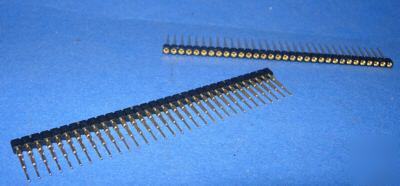 Header strip single 1X32 gold breakable longmachine pin