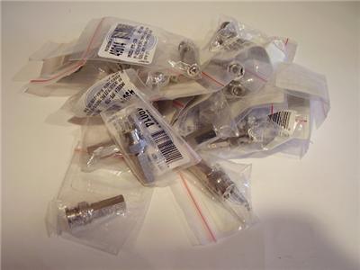 Lot rf bnc male twist on plug connector 4 coaxial cable