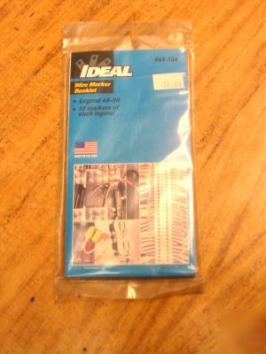 New ideal 44-104 wire marker booklet 46-90 (lot of 9) 