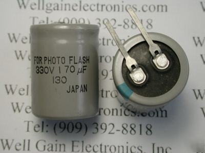 Photo flash / strobe elec capacitor 170UF 330V