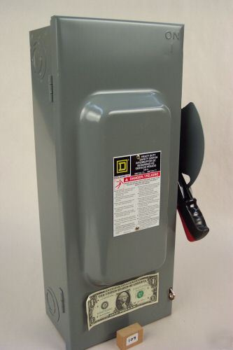 Square d 100 amp safety disconnect switch HU363 