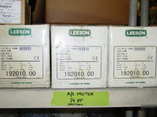 1/4 hp ac motor leeson - electric motor