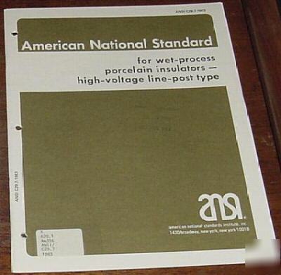 Ansi, line-post wet process porcelain insulators