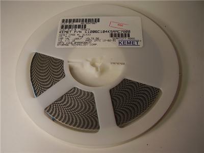 Kemet ceramic capacitors .100UF 50V C1206C104K5RAC7800