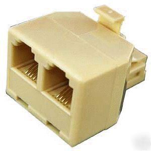 Lot of 10X ge TL26104 2-port duplex phone jack adapter