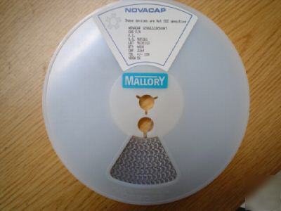 New 3000PC mallory .1UF 50V ceramic surface mount 1210 