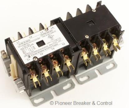 Reversing 4POLE definite purpose contactor 24V 30/40A 