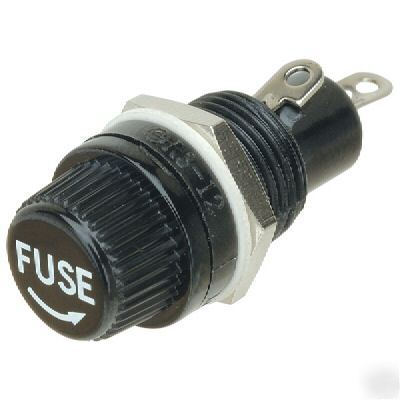 4 x 20MM panel mounting fuseholders, finger release 
