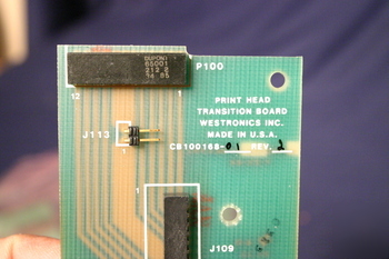 *5* westronics print head transition board CB100168-01