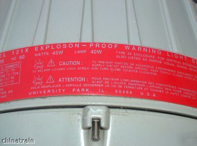 Federal signal corp. xp explosion proof rotating beacon