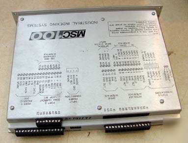 Industrial indexing systems, inc serv control MSC100