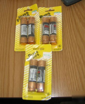 Lot of 6 buss bp/non-40 branch / main circuit fuses