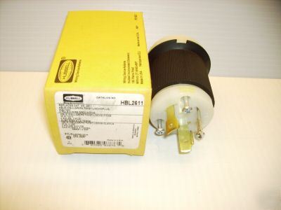 New hubbell plug connector HBL2611 L5-30P 30A 125V 2611 