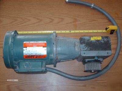 Reliance .5HP gearmotor boston conveyor drive motor