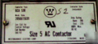 Westinghouse size 5 ac motor contactor
