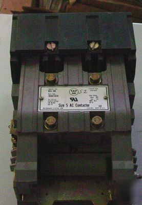 Westinghouse size 5 ac motor contactor