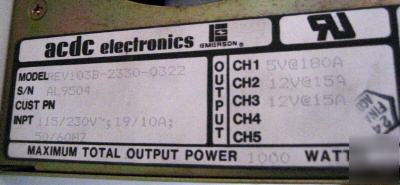 Ac dc electronics REV103B automation power supply 1000W
