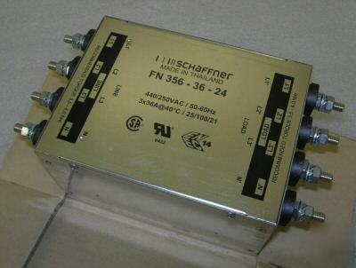 New schaffner filter ce fn 356-36-24 440/250VAC 50-60H